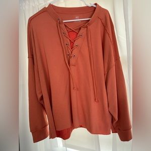 Aerie lace up hoodie size XL